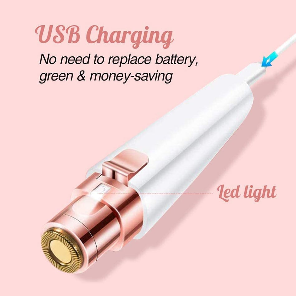 2-in-1 Flawless Eyebrow & Facial Hair Remover - Rechargeable