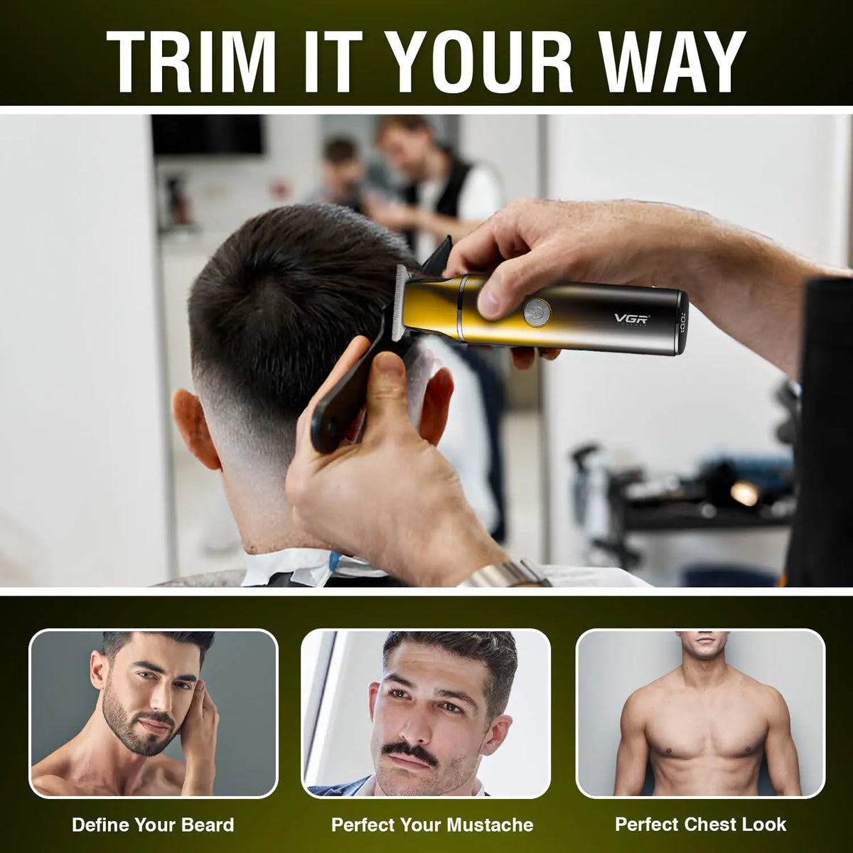 VGR V-986 Professional T-Blade Trimmer – 150 Min Runtime