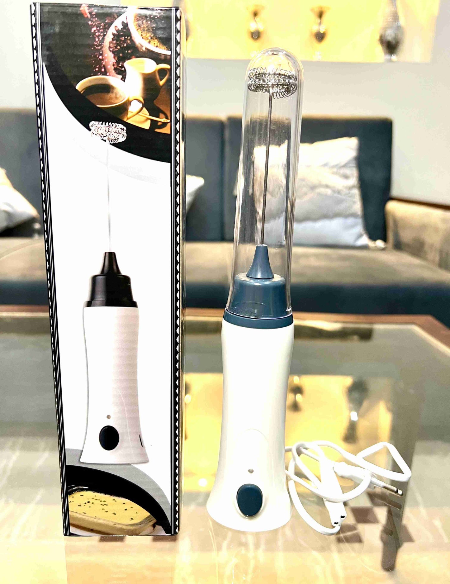 Rechargeable Hand Mixer | Foamer – Perfect for Coffee, Egg | Effortless Beating!