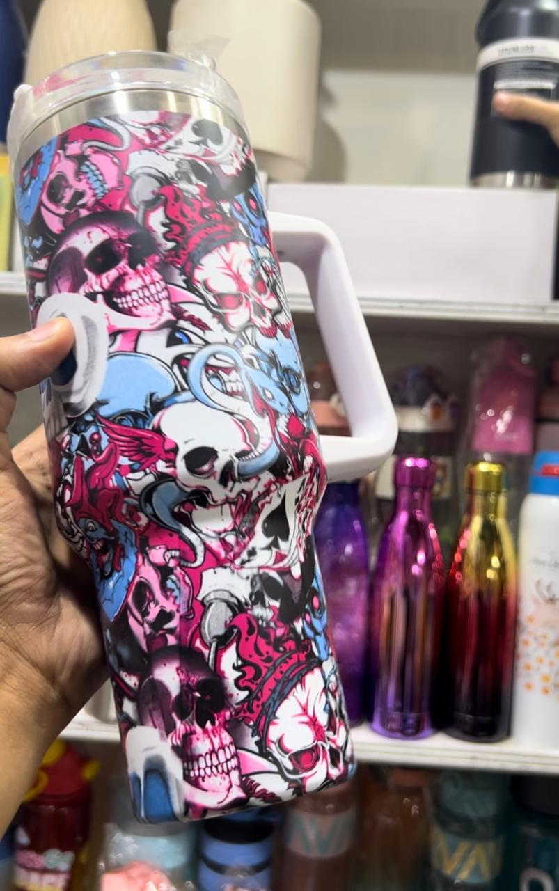 Skull Mug In Steel