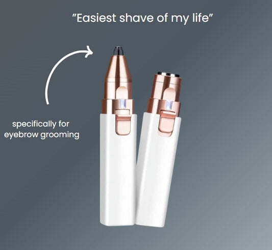 2-in-1 Flawless Eyebrow & Facial Hair Remover - Rechargeable