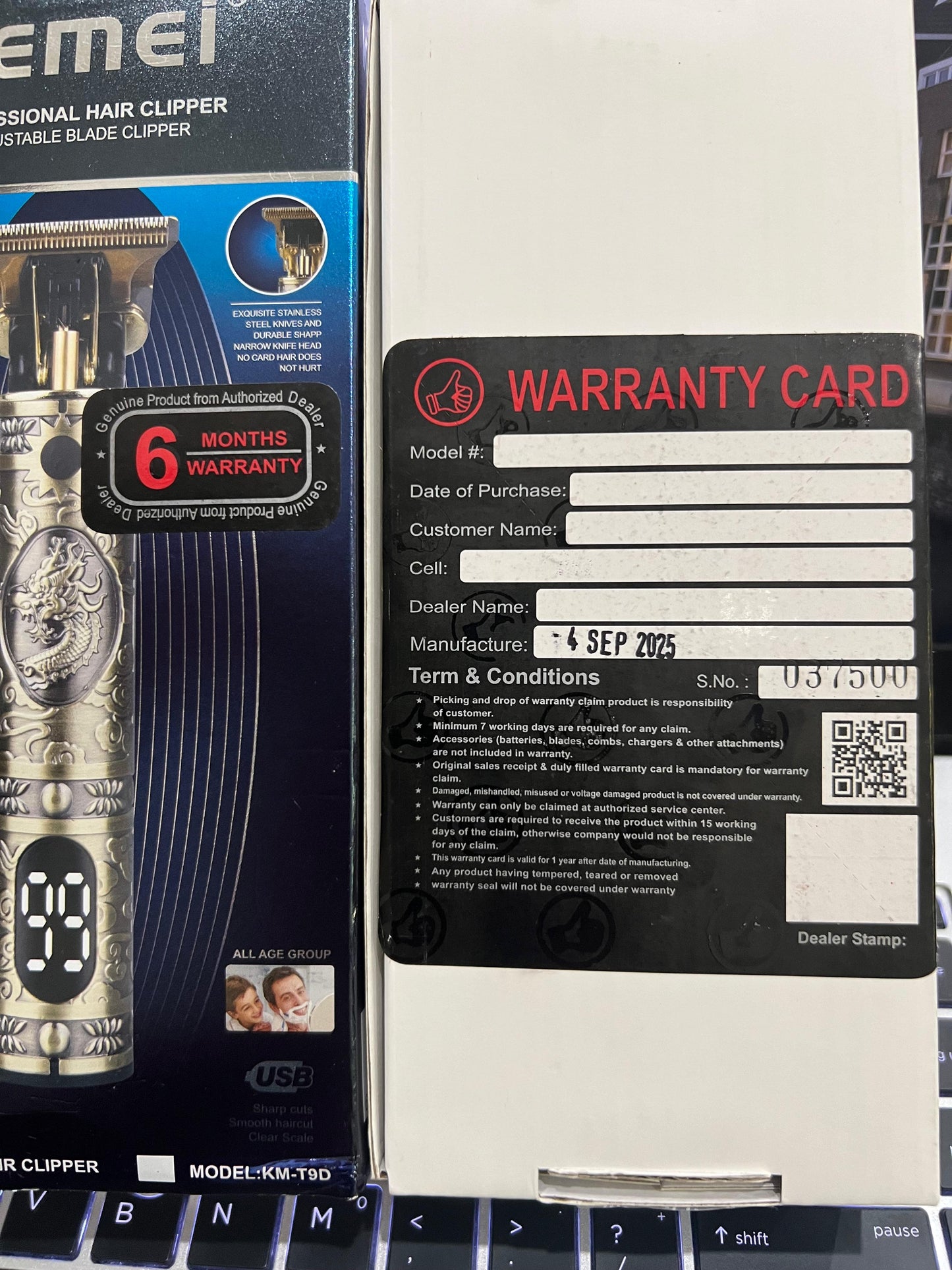 6 Month Warranty | Kemi Zero Gapped Trimmer