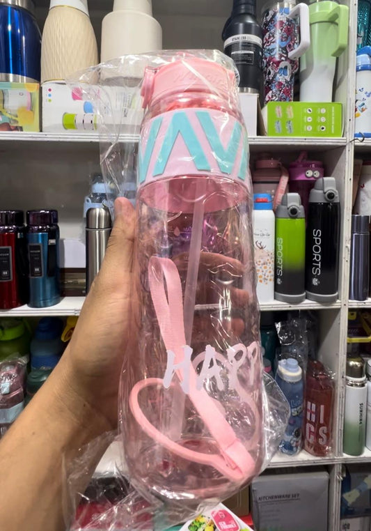 Plastic Bottle With Straw