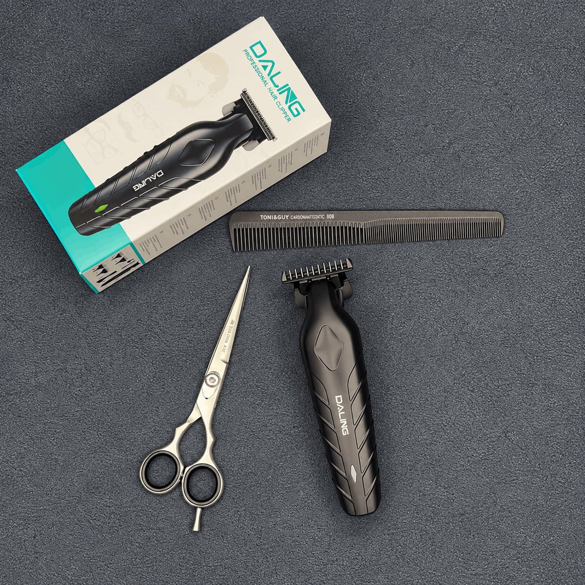Offer🎉Professional Trimmer + Discounted Barber Stainless Steel Scissor & Free Barber Comb 🎁