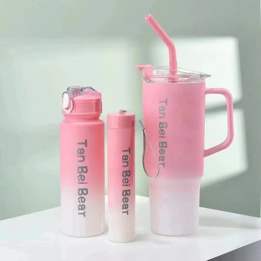 3-In-1 Plastic Mug & Bottles